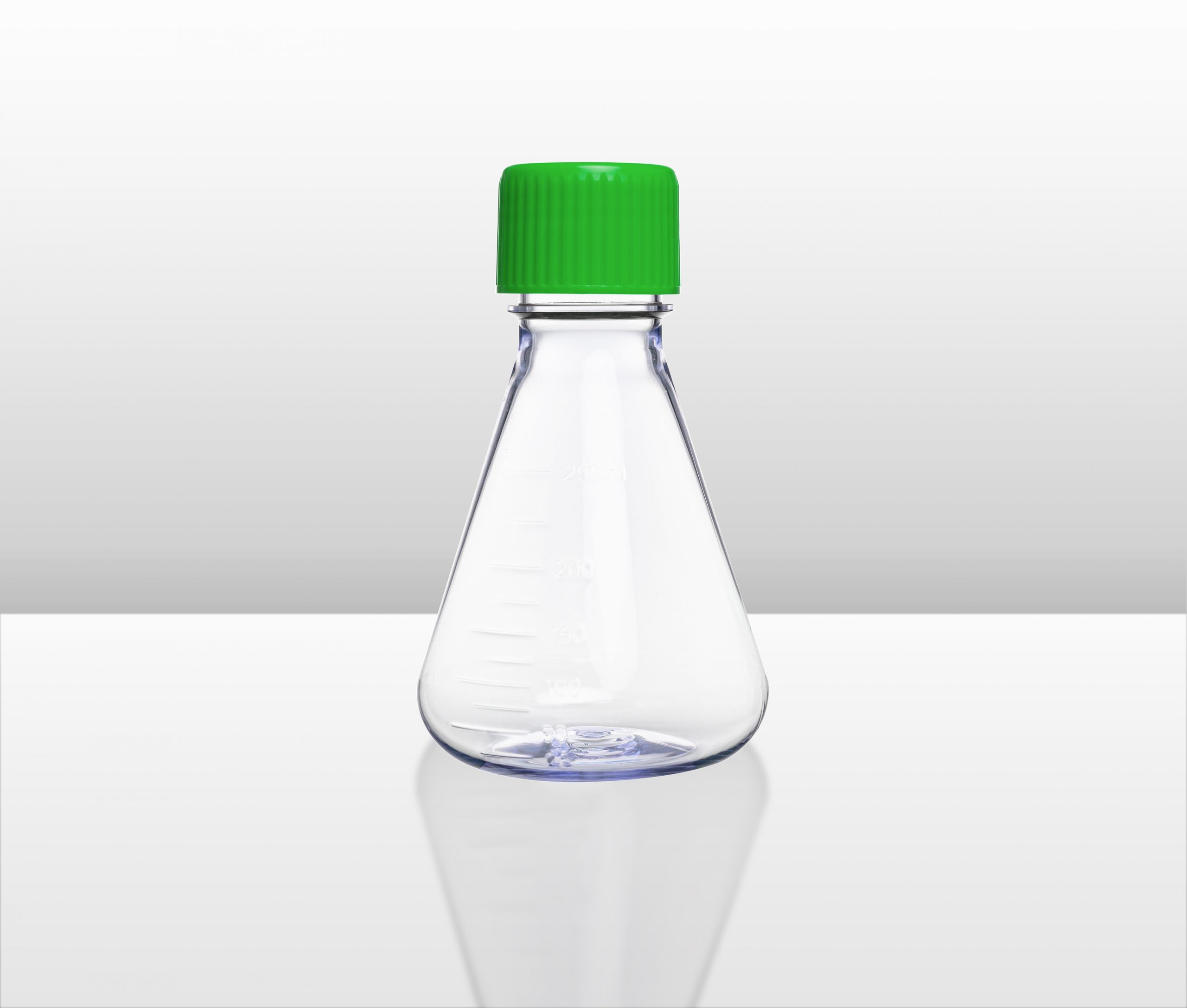 Erlenmeyer Flask with Vented Cap, PC, 250ml (Flat & Baffled Bottom)